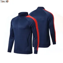 Мужская тренировочная одежда HOWE AO, пальто на молнии для мальчиков, спортивный Топ с длинным рукавом для бега, футбола