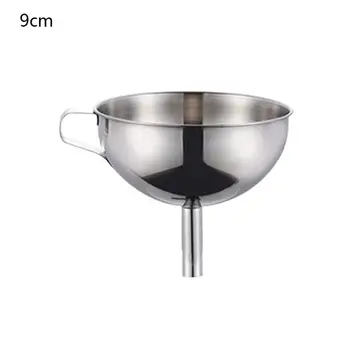 

Stainless Steel Funnel Kitchen Oil Liquid Canning Hopper Filter Wide Mouth Cooking Tools 9/11/13/15cm