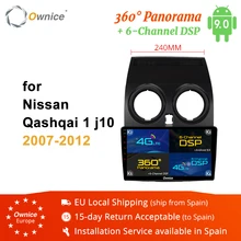 Ownice K3 K5 K6 Восьмиядерный Android 8,1 Автомобильный gps для Nissan Qashqai 2007-2012 аудио стерео dvd-плеер 4G LTE 360 панорама DSP