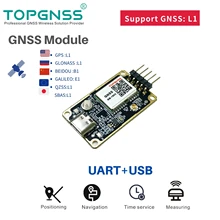 Gnss Boord Rtd Gnss Dual-Frequentie Neo-n9n Ontwerp Ondersteuning 10-25Hz Gnss L1 Systeem Gps Module NMEA0183 ubx Topgnss