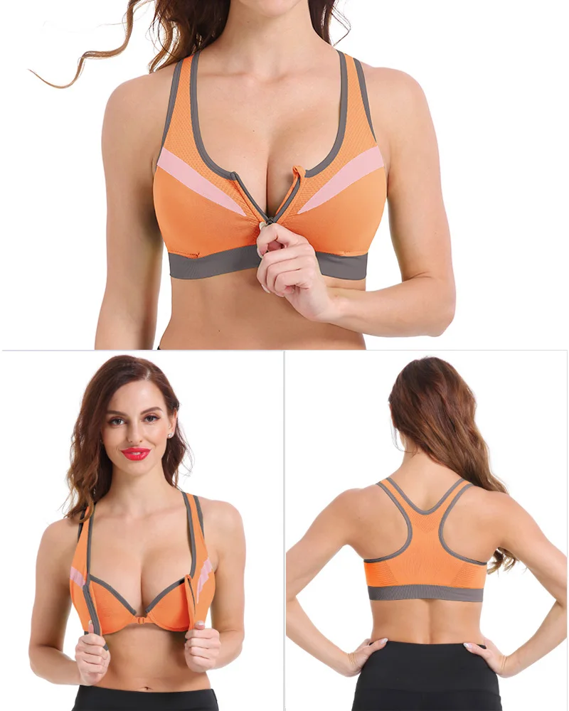 SEXYWG M-6XL Women Yoga Bra Sport Top Mesh Breathable Push Up Bras Running Fitness Athletic Vest Wireless BH Brassiere Plus Size1 (8)