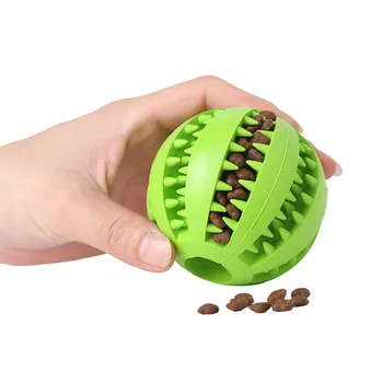 

Pet dog toy toy funny interactive elasticity ball dog chew toy for dog tooth clean ball of food extra-tough rubber ball