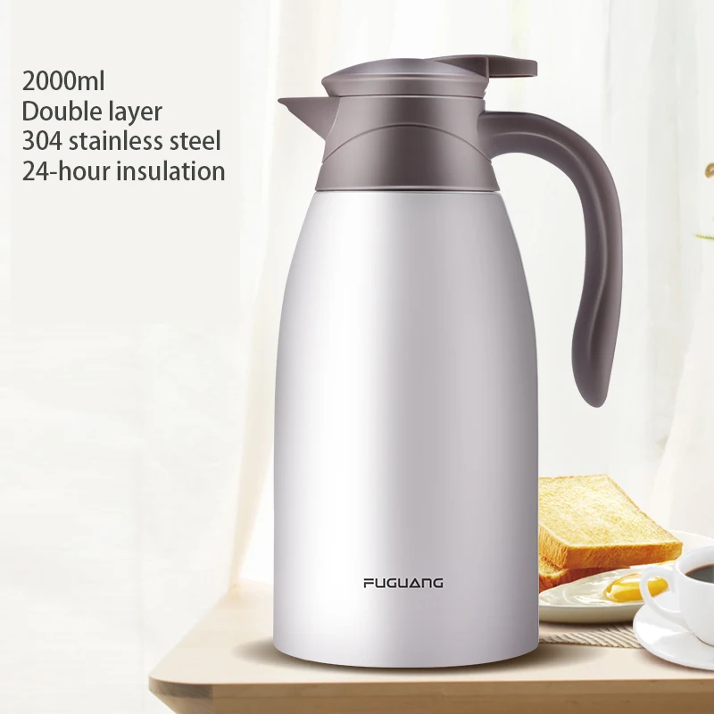 Household Insulation Pot Double Layer Stainless Steel Vacuum Flask Outdoor Large Capacity Car Portable Thermos Water Bottle | Дом и сад