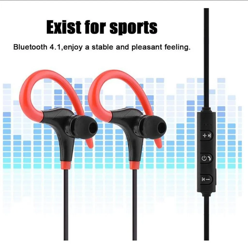 

BT4.1 Earphone Wireless Headset with Microphone for iOS Android Phone Sport Earphone Mini Handsfree Bluetooth Headset With Mic