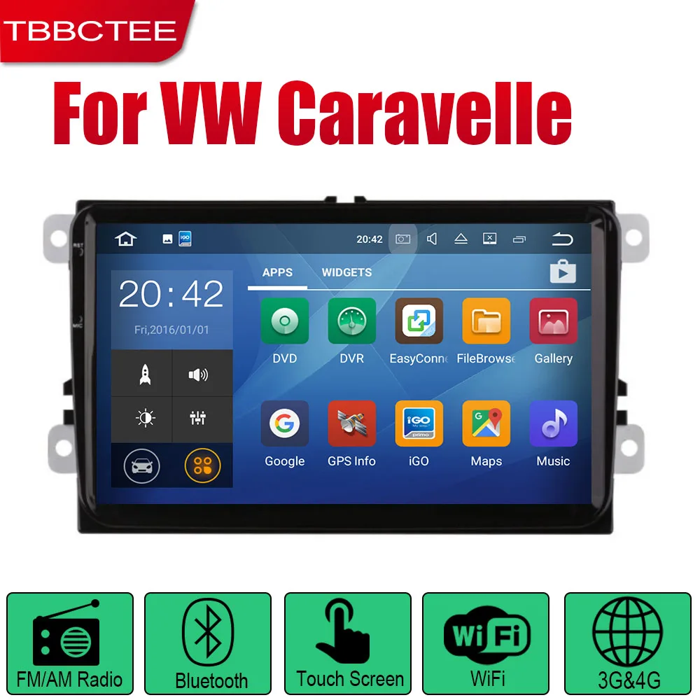 Standard machine TBBCTEE Android 2 Din Авто Радио для Volkswagen VW Caravelle 2010~ автомобильный мультимедийный плеер gps навигационная система Радио стерео - Цвет: Standard machine