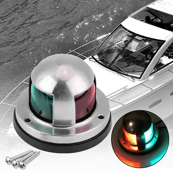 

DC12V Red Green LED Bright Navigation Signal Light Waterproof Yacht Boat Deck Light Universal Car Lights Accessories