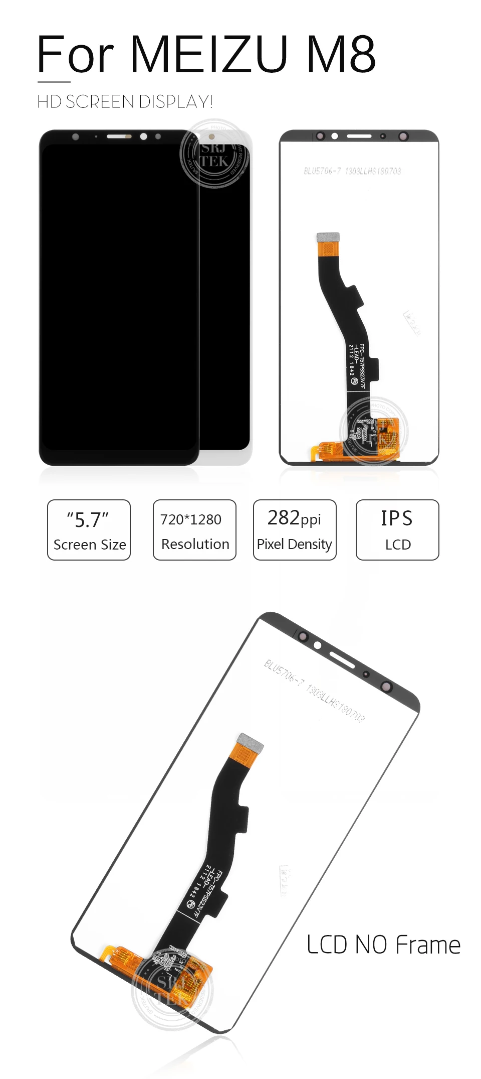 Для Meizu M8 Lite ЖК-панель для Meizu M8 Lite экран дигитайзер сенсор стекло для Meizu M8 Lite дисплей сенсорный экран Замена