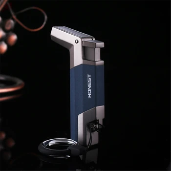 

HONEST Elbow Torch Turbo Lighter gas Lighter Blue Jet Flame Spray Gun Electronic Lighter 1300C Butane Lighted Cigar Lighters