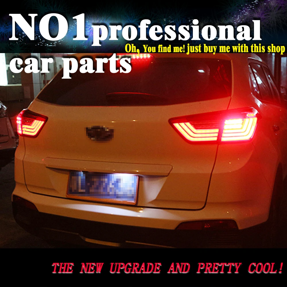 

OUMIAO Tail Lamp for Hyundai ix25 2014-2017 taillights Creta Tail Lights LED Rear Lamp LED DRL+Brake+Park+Signal Stop Lamp