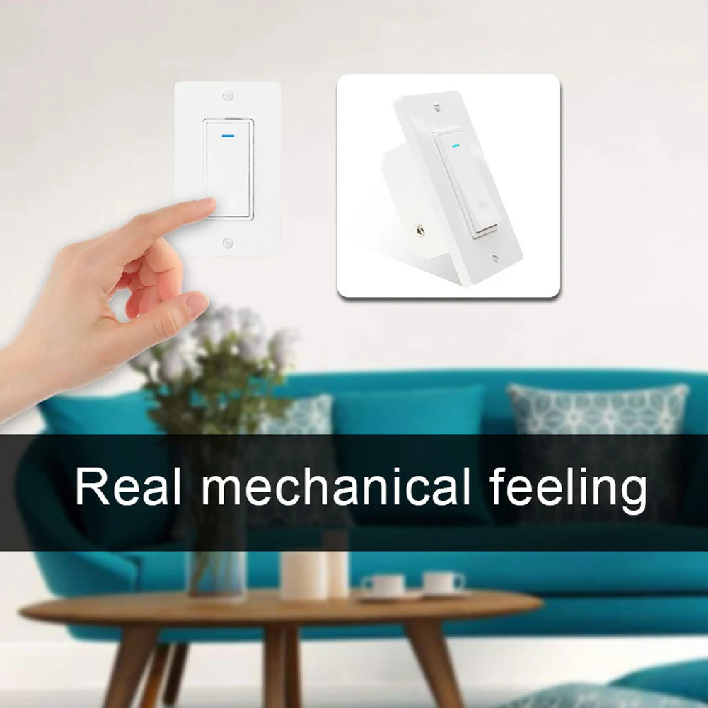 Wi-Fi ABS аксессуары для настенного освещения Голосовое управление синхронизация удобный умный переключатель приложение пульт дистанционного управления Простая установка на выключенном домашнем зале
