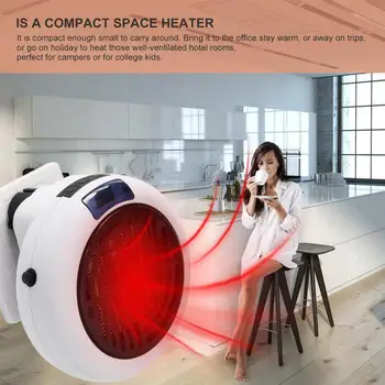 

Mini Portable Electric Heater Desktop Heating Air Heater Home Office Bathroom Radiator Heating Fan