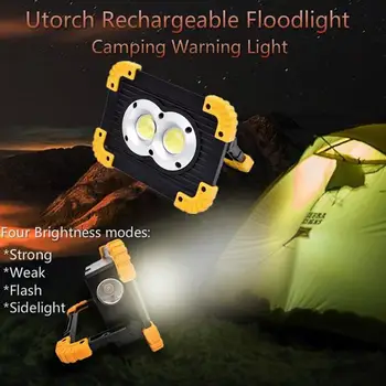 

Outdoor Portable Camping Light Multi-function LED High-power Work Light Super Bright Portable Rechargeable Spotlight