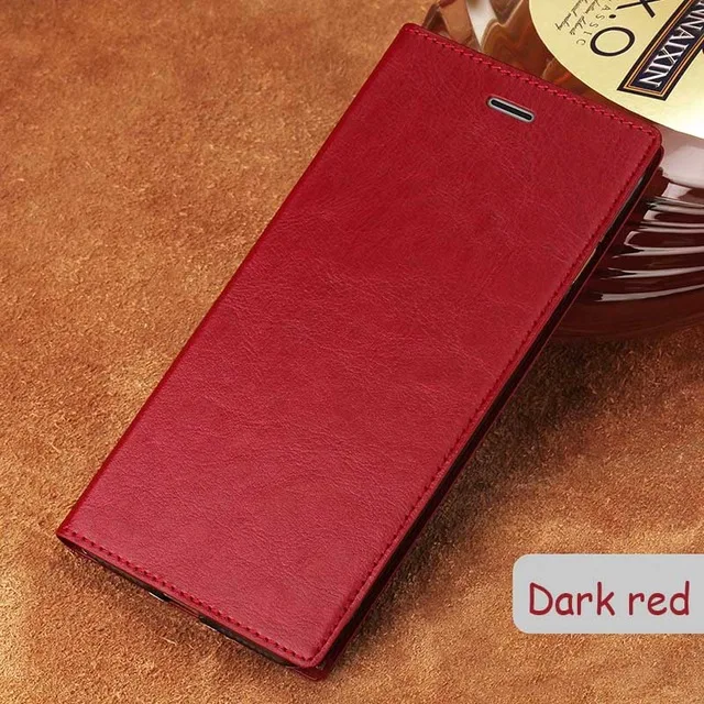 Wine red Флип-чехол для телефона для Xiaomi redmi Note 5 5A 6 7 8 Pro note 3 4X4 чехол для redmi 4x5 плюс 6 6a 7 7a 8 8a масло воск кожного покрова - Цвет: Wine red