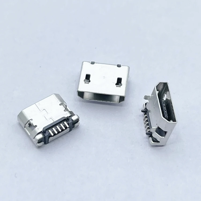 50pcs micro USB 5pin 5.9mm DIP2 no side B type Flat mouth without curling side Female Connector For Mobile Phone Mini USB 100pcs micro usb 5pin 5 9mm dip b type flat mouth without curling side female connector for mobile phone mini usb female jack