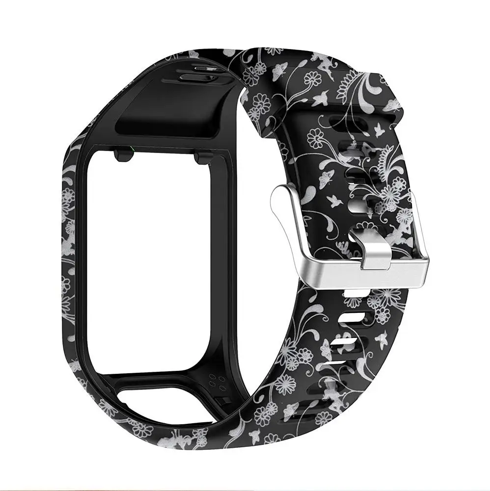 Color 8 Силиконовый сменный ремешок для наручных часов TomTom Runner 2 3 Spark 3 gps спортивные часы Tom 2 3 серия мягкий смарт-браслет - Цвет: Color 8