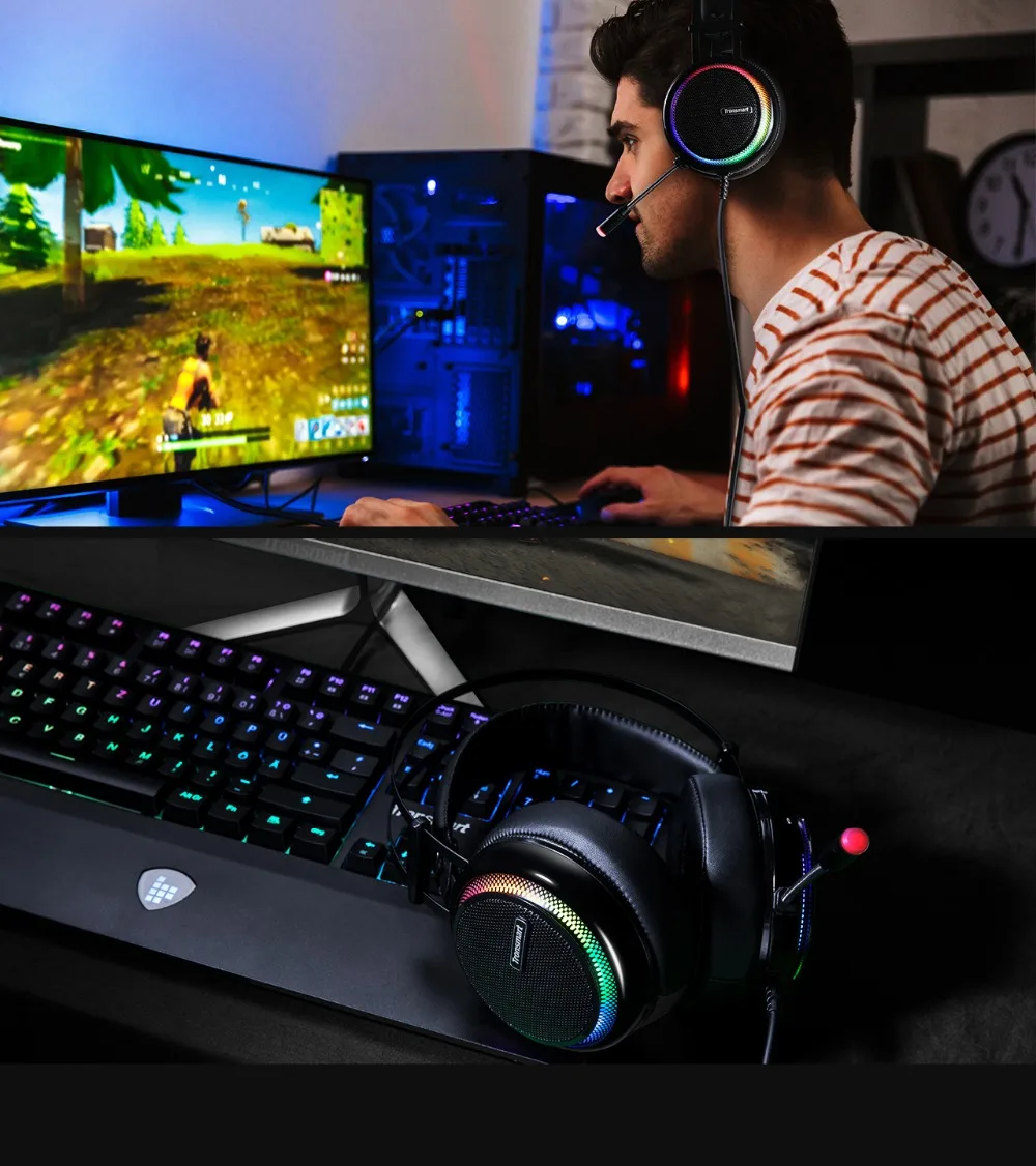 Tronsmart Glary Gaming Headset ps4 headset Virtual 7.1,USB Interface Gaming Headphones for ps4,nintendo switch,Computer,Laptop (11)