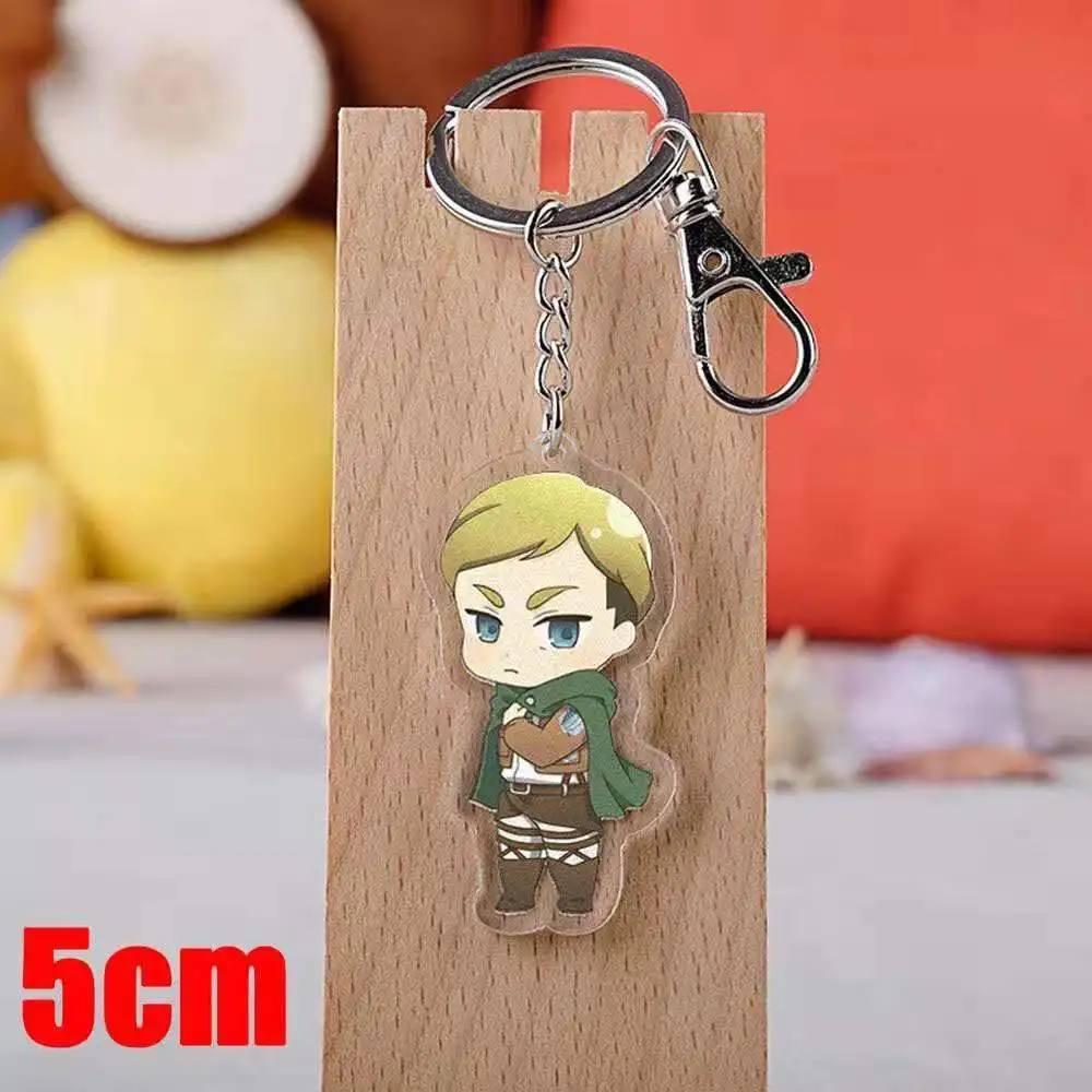 Tronzo игрушки брелок Аниме атака на Титанов Eren Jaeger Erwin Levi Ackerman милый акриловый
