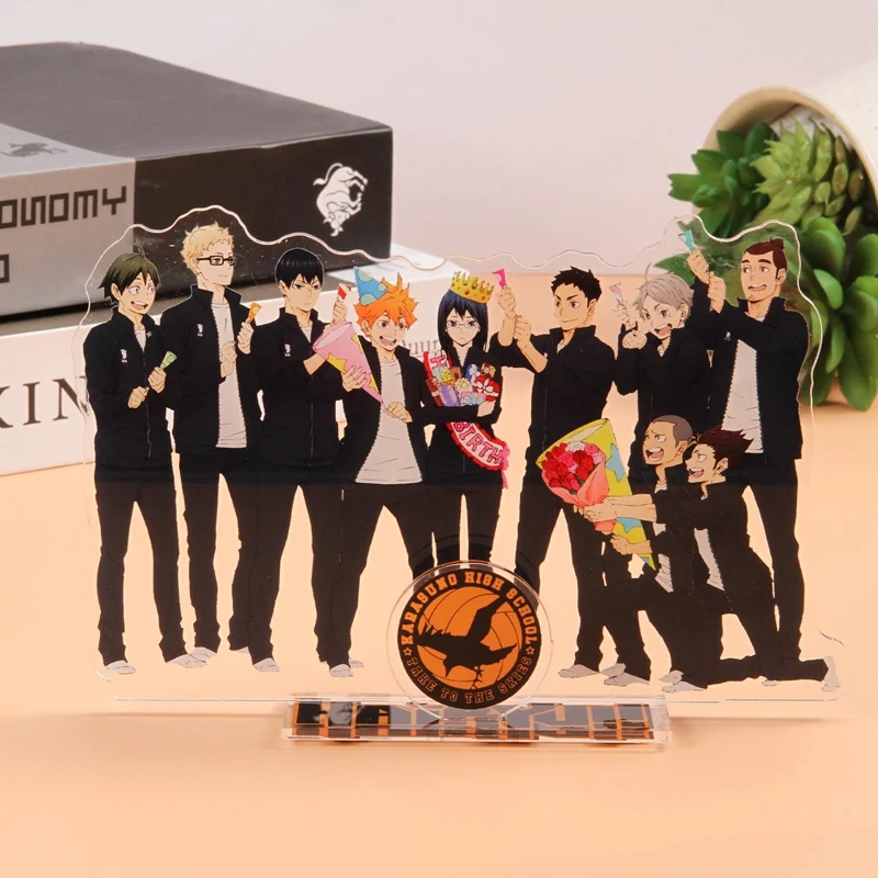 Anime Haikyuu!! Acrylic Stand Figure Model Table Plate Volleyball Boys Action Figures Toys Anime Activities Desk Decor Ornaments