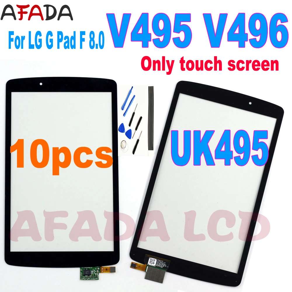 Планшетный ПК 10 шт. дигитайзер для LG G Pad F 8 0 V495 V496 UK495 сенсорная панель сенсор