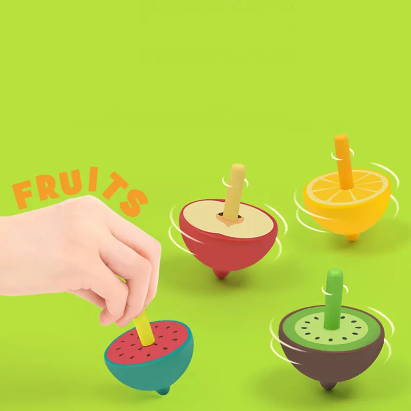 BalleenShiny волчок игрушки для детей мультфильм фрукты гироскоп настольная игра; игрушка обучающая игрушка Детские подарки антистресс