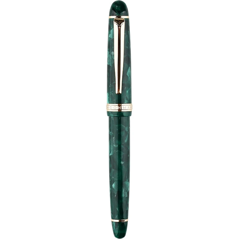 Moonman S3 акриловая смола авторучка иридиевая сверхтонкая/Тонкое Перо 0,38/0,5 мм чернила для письма школьные офисные принадлежности канцелярские принадлежности - Цвет: Green