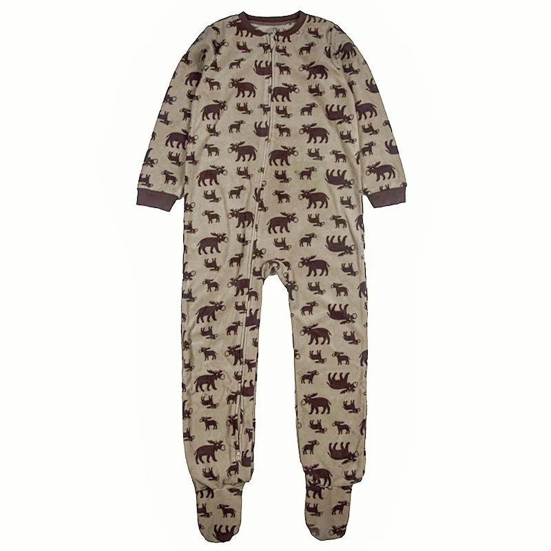 baby clothes brands Children's polar fleece boys and girls one-piece romper with feet one-piece romper warm pajamas spring, autumn and winter feet baby nightgown newborn