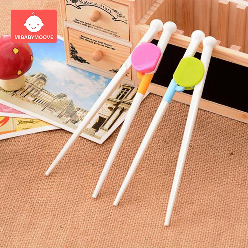

2 Pairs Cartoon Children Chopsticks Silicone Kids Baby Learning Training Chopsticks Reusable Home Baby Feeding Accessories