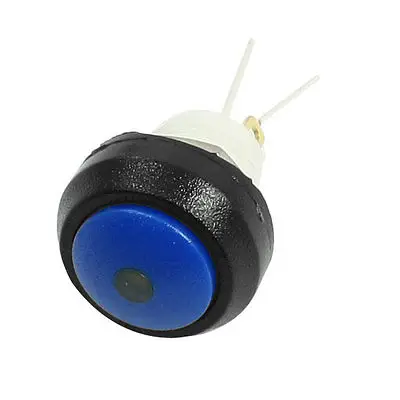 

11mm Thread SPST Momentary Blue Pilot Lamp Waterproof Push Button Switch 6V 3A