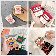 3D Хаген-ДАСС мороженое чашка лицо беспроводной Bluetooth гарнитура силиконовый чехол для Airpods Earphne защитный противоударный Чехол Чехлы