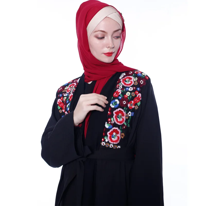 2019 новая Абая для мусульман, Дубай, турецкий Катар, длинное цветочное кимоно, кардиган, платье Хиджаб Jilbab Robe abaya s, женская мусульманская