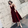 Ladybeauty  Short Evening Dress 2022 A Line velvet Girls Party Dress Vintage Prom Gowns ► Photo 1/6