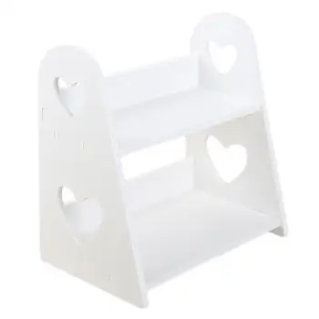 

Bathroom Stoarge Shelf Small Cosmetic Heart-Shaped Hollow Storage Rack Washbasin Shelf Furniture For Home