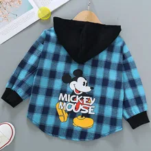 Cardigan Shirts Plaid Girls Boys Spring Long-Sleeved Children's New Thin And Casual Autumn