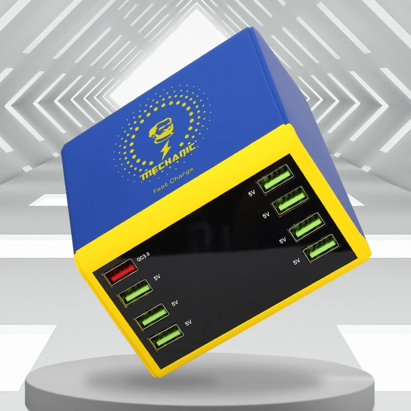 8A USB smart Digital display charger MECHANIC iCharge8 mobile phone tablet multi-interface 9 protection wireless fast charger