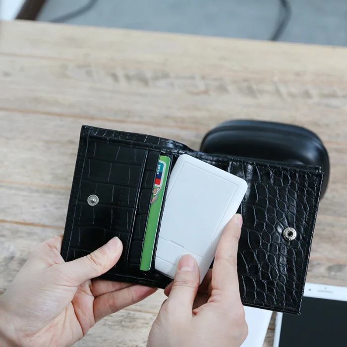 Multi-Function Wireless Charger Card Portable Holder Charging for Mobile Phone IJS998