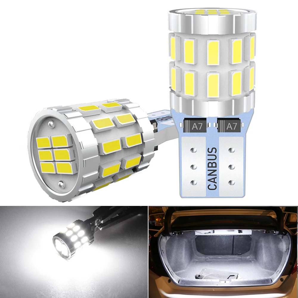 2x T10 W5W светодиодные лампы Canbus 194 168 парковочные фары автомобиля для VW Golf 4 5 6 7 Passat B5