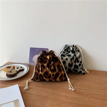 

Japanese Style Restoring Ancient Ways Small Pure and Fresh Leopard Grain Draws String Contracted Brown Black White