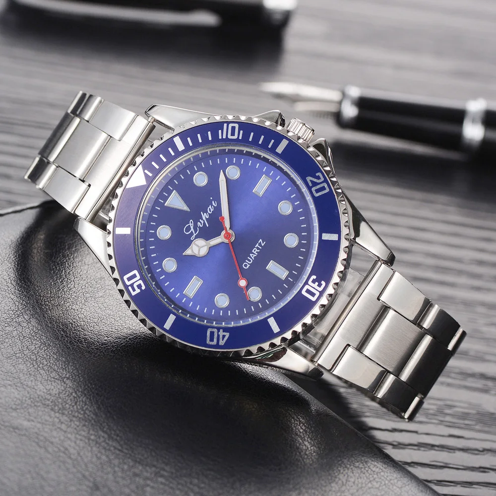 Men Fashion Blue Watch 2019 Top Brand 