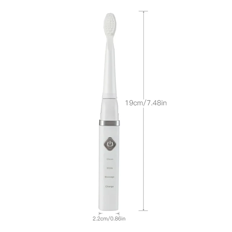 Портативная Ультразвуковая электрическая зубная щетка USB перезаряжаемая звуковая зубная щетка для чистки зубов отбеливающий массаж 3 режима умный таймер P34
