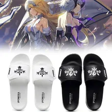 Тапочки унисекс в стиле аниме «Fate»; летние мягкие резиновые пляжные сандалии для мужчин, женщин, студентов