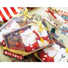 3 пары рождественских теплых носков-тапочек; бархатные Чулочные изделия кораллового цвета в подарочной упаковке