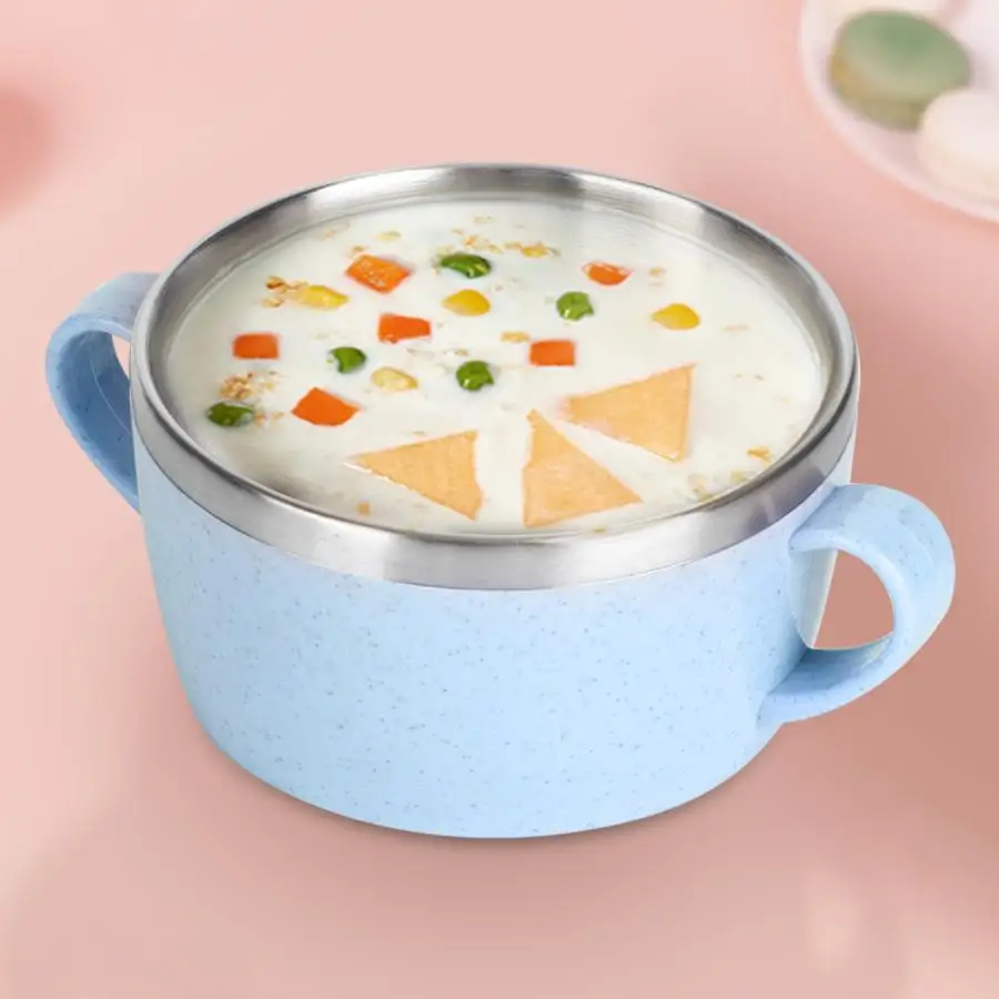 304 миска из нержавеющей стали для дома и кухни, миска для еды для маленьких детей, портативная детская посуда, Салатница