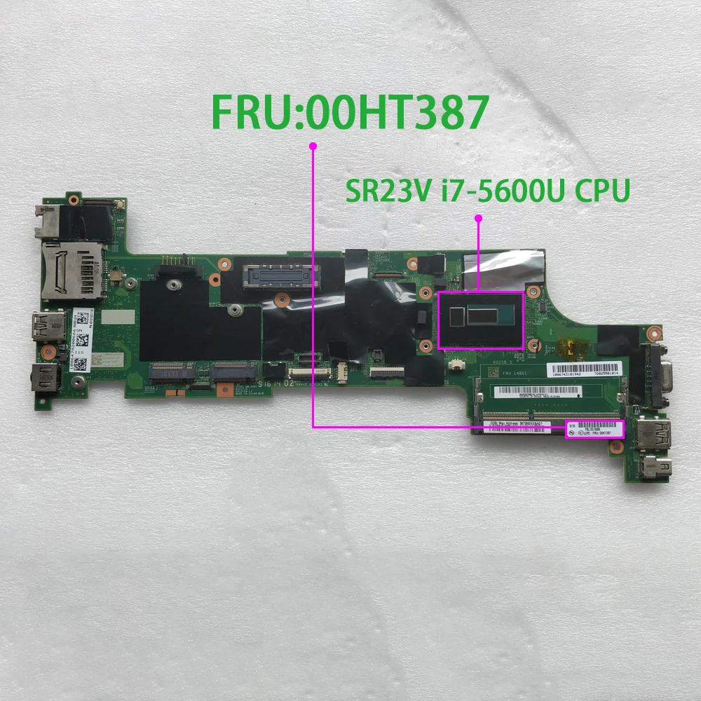 

Системная плата FRU 00HT387 00HT376 00HT383 00HT372 VIUX1 для ноутбука Lenovo Thinkpad X250