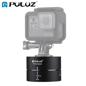 

PULUZ Camra Time lapse 360 Panoramic Panning Rotation 120 Minutes For Gopro Stabilizer Tripod Head 1/4 screw Adapter Timelapse