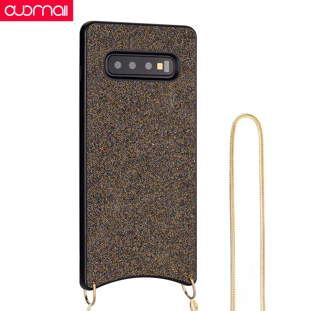 

MS Shining diamond Creativ, phone case for Samsung Galaxy s10 S10 Plus cases woman necklace Fishtail shape Back cover protective