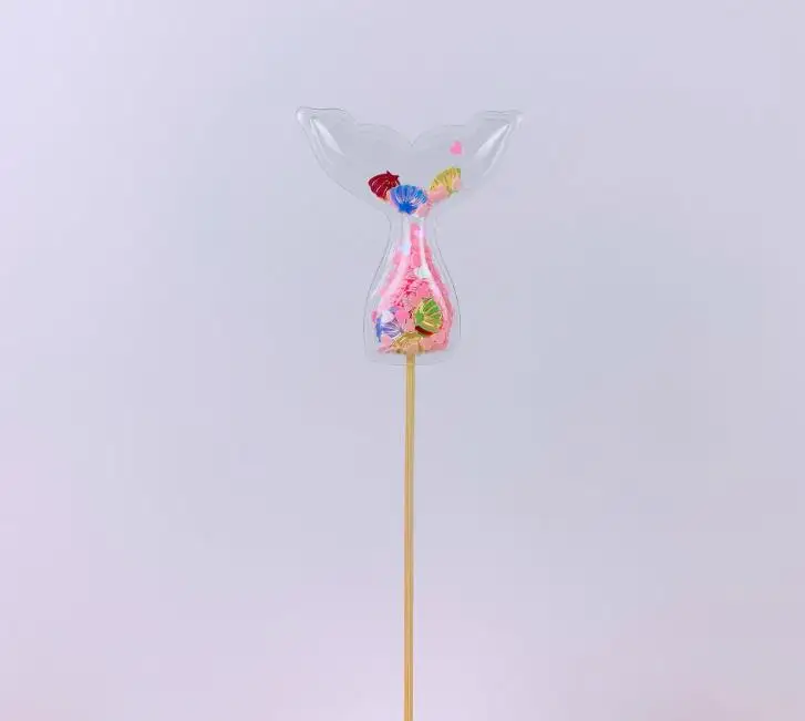 3 шт./компл. Kawaii прозрачный с блестками в форме сердца в форме звезды облака Русалка торт топпера, выбирает Baby Shower День рождения украшения для кексов - Цвет: 17