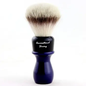 

Conversational Shaving-22mm G4 synthetic hair shaving brush with B&D resin handle+FREE STAND+FREE SHIPPING