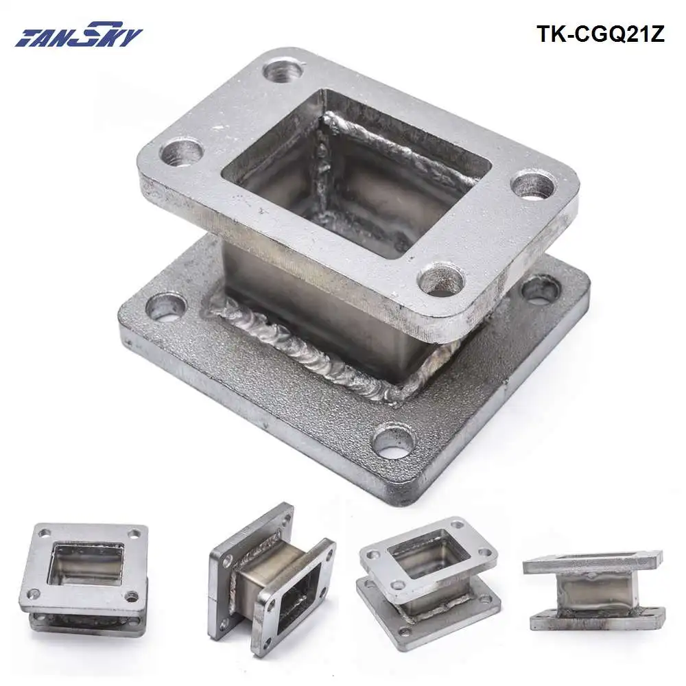 

Cast Iron T3 to T4 Turbo Charger Turbo Manifold Flange Adapter Conversion TK-CGQ21Z