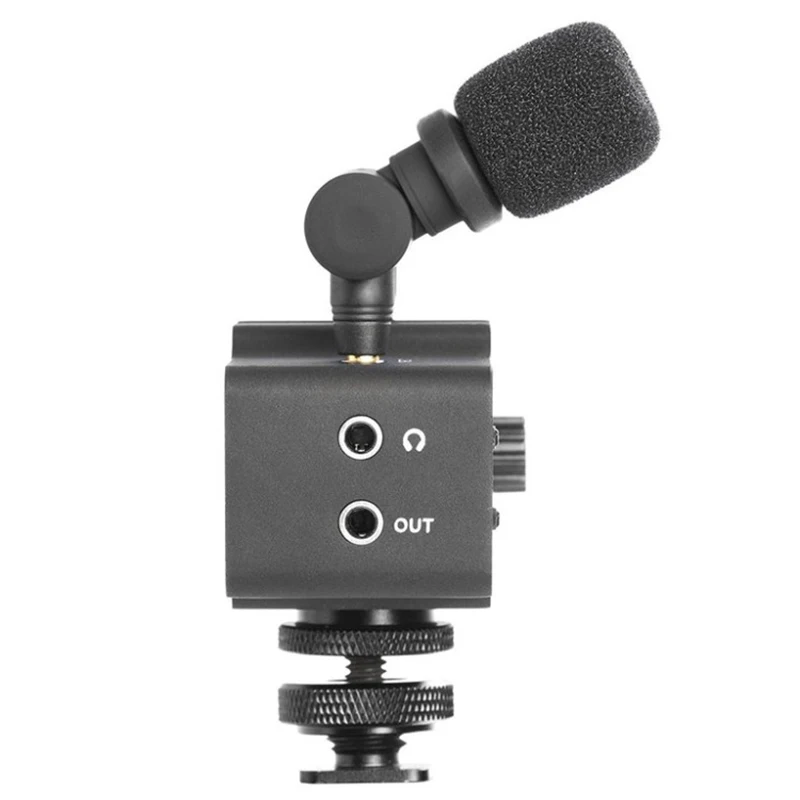 Saramonic Camixer видео микрофон двойной Стерео конденсаторный цифровой микшер 48 В Phantom power Preamp для Dslr камер и видеокамеры