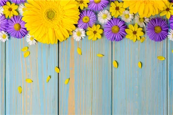 

SHUOZHIKE Vinyl Custom Valentine day Photography Backdrops Prop Floral Rose Wooden Photo Studio Background Q191223-01